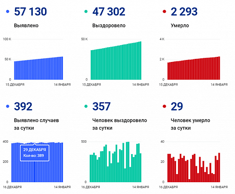 Коронавирус в Ростовской области: статистика на 14 января
