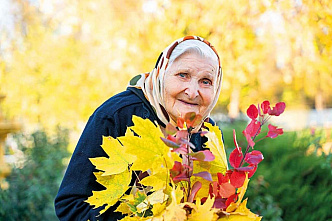 Лица на фоне осени
