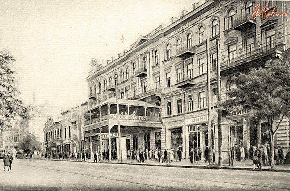 Так выглядела гостиница «Большая Московская» в начале XX века.