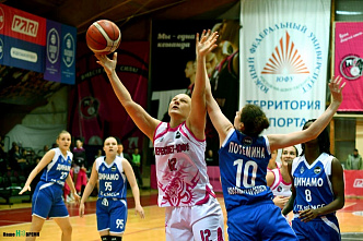 Баскетболистки БК «Пересвет-ЮФУ» на своей площадке обыграли новосибирское «Динамо»