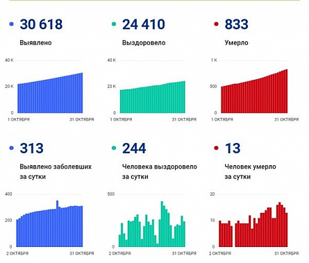 Коронавирус в Ростовской области: статистика на 31 октября