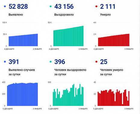 Коронавирус в Ростовской области: статистика на 3 января