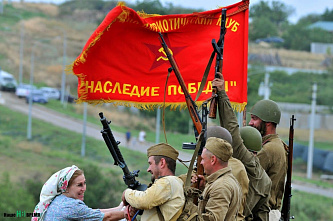 В Ростовской области реконструировали прорыв Миус-фронта