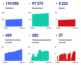 Коронавирус в Ростовской области: статистика на 1 августа