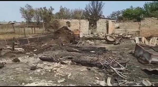 Последствия серии пожаров в Цимлянском районе
